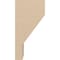 Ekena Millwork 5"W x 5"D x 10"H Wide Clemmons Rough Cedar Woodgrain TimberThane Corbel, Primed Tan CORUR05X05X10CLERCPR - alternate 5